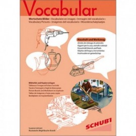 Vocabular - ustensiles et outils de ménage - livre d'activités