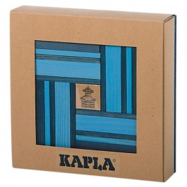 Kapla coffret bleu clair et bleu foncé 40 pc