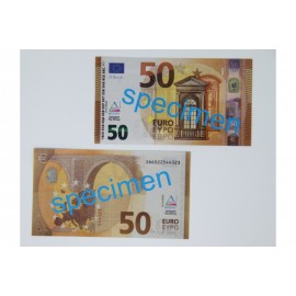 Lot 100 billets 50 euro