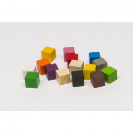 cube en bois rose 8 mm